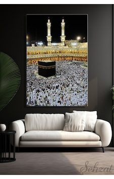 Duvar Tablosu Yatay Kanvas Tekli Salon Mutfak Yatak Ofis Din Kabe İslam Mekke Medine Hac Duvar Tablosu Yatay Kanvas Tekli Salon Mutfak Yatak Ofis Din Kabe İslam Mekke Medine Hac