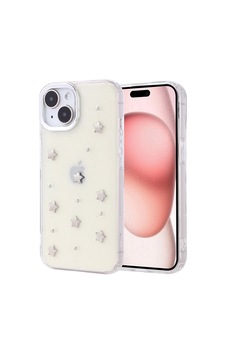Apple Uyumlu iPhone 15 Kılıf Airbag Tasarımlı Simli Şeffaf Zore Kutup Kapak Apple Uyumlu iPhone 15 Kılıf Airbag Tasarımlı Simli Şeffaf Zore Kutup Kapak