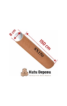 8x150 Cm Kapaklı Silindir Postüp Rulo Gönderi Kutusu 1 Adet 8x150 Cm Kapaklı Silindir Postüp Rulo Gönderi Kutusu 1 Adet