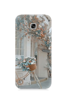 Samsung Galaxy A3 2017 Uyumlu Çiçekli Bisiklet Desenli Silikon Kılıf Samsung Galaxy A3 2017 Uyumlu Çiçekli Bisiklet Desenli Silikon Kılıf