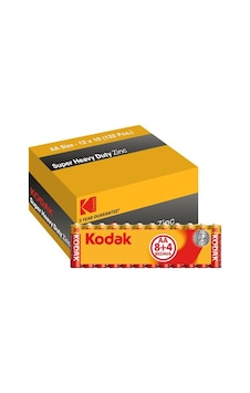 Kodak KAAHZ-8+4 Super Heavy Duty Çinko Karbon Shrink AA Kalem Pil 12 x 10'lu Kodak KAAHZ-8+4 Super Heavy Duty Çinko Karbon Shrink AA Kalem Pil 12 x 10'lu