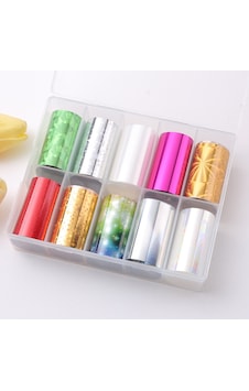 10lu Tırnak Süsleme Folyosu Parlak Holografik Yıldız Dizayn Nail Art Transfer Folyo Wnf-259 10lu Tırnak Süsleme Folyosu Parlak Holografik Yıldız Dizayn Nail Art Transfer Folyo Wnf-259