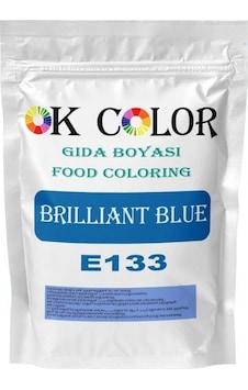 Ok Color Brilliant Blue E133 Mavi Toz Gıda Boyası 500 G Ok Color Brilliant Blue E133 Mavi Toz Gıda Boyası 500 G