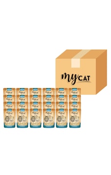 Mycat Hamsi ve Ton Balıklı Pouch Yetişkin Kedi Maması 24 x 85 G Mycat Hamsi ve Ton Balıklı Pouch Yetişkin Kedi Maması 24 x 85 G