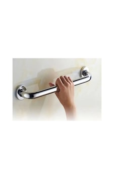 Krom Renkli Banyo Tutamağı Tutacağı Engelli Tutunma Barı 25 Cm - 628107611 Diğer
