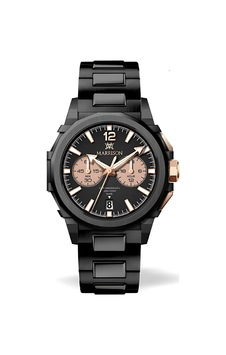 Warren Marrison Mr25005-b Quartz Erkek Kol Saati Rose Gold - Siyah Warren Marrison Mr25005-b Quartz Erkek Kol Saati Rose Gold - Siyah