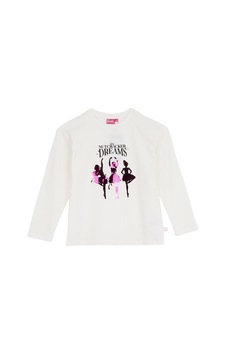Barbie Ekru Kız Çocuk Baskılı Uzun Kollu T-shirt Brb6wg-tst6699 Barbie Ekru Kız Çocuk Baskılı Uzun Kollu T-shirt Brb6wg-tst6699