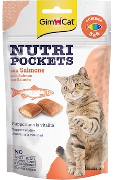 Gimcat Nutri Pockets Somonlu Kedi Ödülü 60 G Gimcat Nutri Pockets Somonlu Kedi Ödülü 60 G