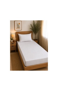 Tek Kişilik Lastikli Çarşaf Takımı 100x200cm Beyaz Tek Kişilik Lastikli Çarşaf Takımı 100x200cm Beyaz
