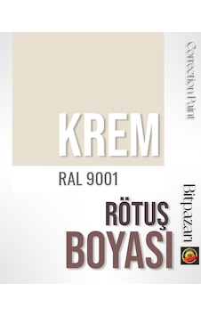 Krem Beyaz , Beyaz Eşya Rötuş Boyası 25ml - Ral9001 Krem Beyaz , Beyaz Eşya Rötuş Boyası 25ml - Ral9001