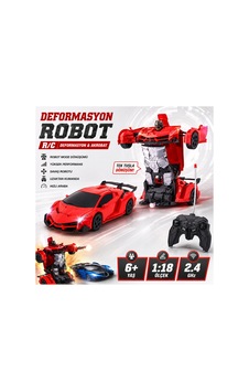 Tek Tuşla Dönüşen Robot Araba - 2.4 Ghz Kontrollü Uzaktan Kumandalı Hızlı Spor Araba - 892990844 Diğer Tek Tuşla Dönüşen Robot Araba - 2.4 Ghz Kontrollü Uzaktan Kumandalı Hızlı Spor Araba - 892990844 Diğer