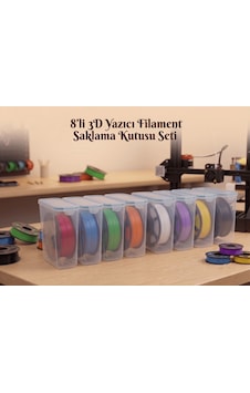 3d Yazıcı Filament Saklama Kabı Seti Hava Sızdırmaz Contalı 4.5 Lt 8'li Set Mab-179 3d Yazıcı Filament Saklama Kabı Seti Hava Sızdırmaz Contalı 4.5 Lt 8'li Set Mab-179