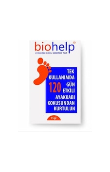 Biohelp 120 Gün Etkili Ayak Koku Giderici Önleyici Toz 15 G x 12