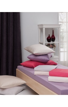 Menderes Home Lanotte Saten Tek Kişilik Fitted+yastık Düzboya Pudra