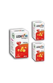 Ledapharma Ledafish Omega 3 1000Mg 60 Softgel Kapsül 3 Kutu Ledapharma Ledafish Omega 3 1000Mg 60 Softgel Kapsül 3 Kutu
