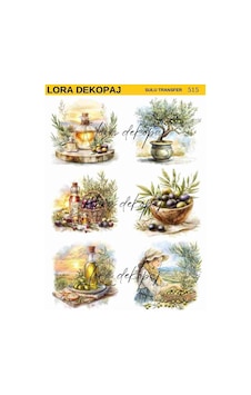 Lora Dekopaj Sulu Transfer Kağıdı - 515 25x35 Cm Lora Dekopaj Sulu Transfer Kağıdı - 515 25x35 Cm