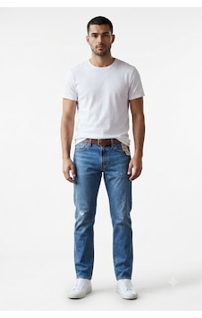 Levi's 511 Erkek Slim Fit Kot Pantolon Yırtık Detaylı 5463 Kot Mavi