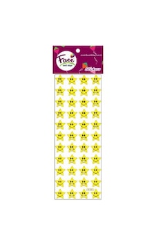 Face Sticker Kabartma Yıldız Gülen Yüz 10x10xmm Fc-1070