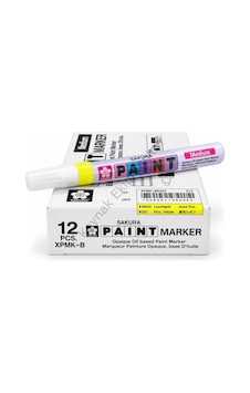 Sakura Sarı Paint Marker Markalama Kalemi Çok Renkli Sakura Sarı Paint Marker Markalama Kalemi Çok Renkli