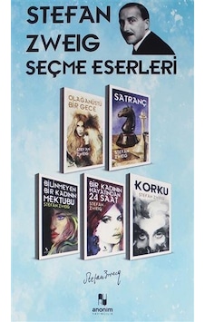 Stefan Zweig Seçme Eserleri Seti - 5 Kitap Takım - Kutulu - Stefan Zweig - Anonim Yayınları