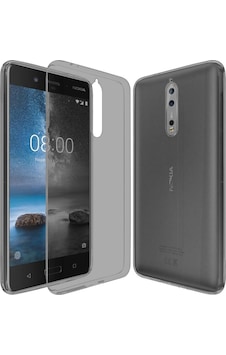 Nokia 8 Kilif Soft Silikon Seffaf-Siyah Arka Kapak 245811406 Nokia 8 Kilif Soft Silikon Seffaf-Siyah Arka Kapak 245811406