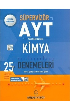 Süpervizör Yayınları Ayt Kimya 25’Li Deneme Yni Süpervizör Yayınları Ayt Kimya 25’Li Deneme Yni