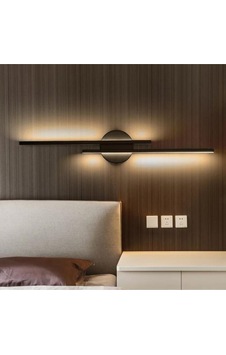 Siyah Modern Günışığı Led Duvar Lambası Aplik Gün Işık Siyah Modern Günışığı Led Duvar Lambası Aplik Gün Işık