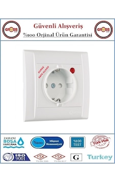 Makel Akım Şok Korumalı Sıva Altı Priz Yok