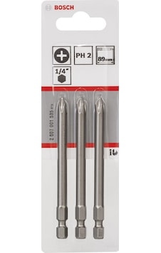 Bosch Extra Hard PH2x89 MM Ekstra Sert Vidalama Ucu 3'lü - 2607001535 Bosch Extra Hard PH2x89 MM Ekstra Sert Vidalama Ucu 3'lü - 2607001535