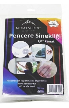 Çift Kanat Tül Pencere Sineklik 100x150cm - 5mt Bant 5324 Çift Kanat Tül Pencere Sineklik 100x150cm - 5mt Bant 5324