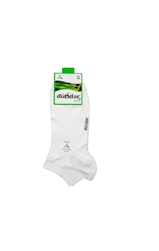 Dündar Bambu 6'lı Patik Çorap White