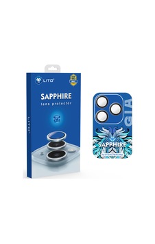 Lito Apple iPhone Uyumlu 15 Pro/15 Pro Max Sapphire Kamera Lens Koruyucu Black Titanium Siyah Lito Apple iPhone Uyumlu 15 Pro/15 Pro Max Sapphire Kamera Lens Koruyucu Black Titanium Siyah