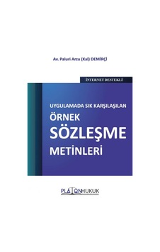 9786050662078 - Uygulamada Sık Karşılaşılan Örnek Sözleşme Metinleri Paluri Arzu Kal Demirçi