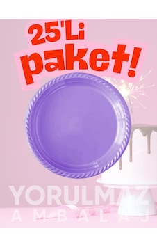 Rainbow Lila Plastik Tabak 25 Adet Şık & Dayanıklı Kullan-at Açık Mavi Rainbow Lila Plastik Tabak 25 Adet Şık & Dayanıklı Kullan-at Açık Mavi