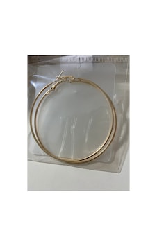 En Büyük Boy İnce Halka Küpe Gold