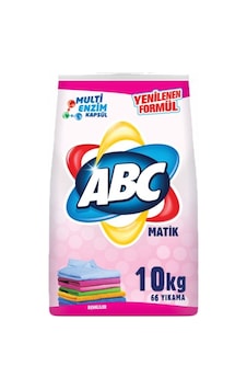 ABC Matik Toz Çamaşır Deterjanı Renkliler İçin 66 Yıkama 10 KG