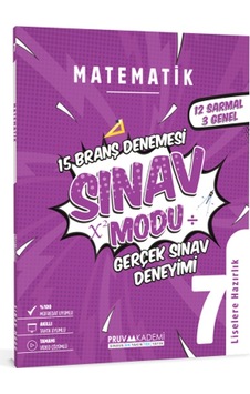 7. Sınıf Matematik Sınav Modu 15 Deneme - Pruva Akademi 7. Sınıf Matematik Sınav Modu 15 Deneme - Pruva Akademi