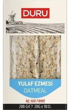 Duru Yulaf Ezmesi Oatmeal Aç - Kat 20 G X 10 Adet
