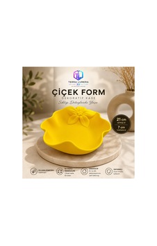 Çiçek Form Dekoratif Kase 21x21 Cm Çiçek Form Dekoratif Kase 21x21 Cm