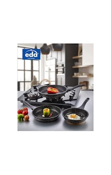 Eda 3 Lü Granit Döküm Tava Seti Takımı - 20-24-28 Cm Diğer Eda 3 Lü Granit Döküm Tava Seti Takımı - 20-24-28 Cm Diğer