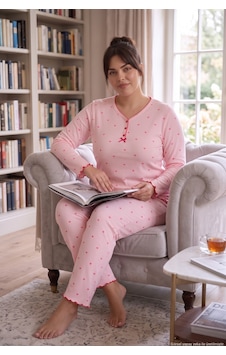 Seboteks Fitilli Kaşkorse Kumaş Uzun Kollu Büyük Beden Kadın Pijama Takımı 2990 Pudra Seboteks Fitilli Kaşkorse Kumaş Uzun Kollu Büyük Beden Kadın Pijama Takımı 2990 Pudra