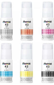 Canon GI-43 Photoink 1 Set 6 Renk Mürekkep G540-G640 Canon GI-43 Photoink 1 Set 6 Renk Mürekkep G540-G640