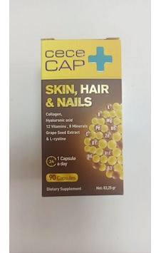 Cecemed Cececap Skin Hair Nails Deri Saç Ve Tırnak 90 Kapsül Cecemed Cececap Skin Hair Nails Deri Saç Ve Tırnak 90 Kapsül