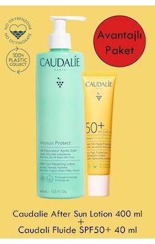 Caudalie Fluide Uva/uvb Spf50+ 40 Ml + Caudalie After Sun Repairing Lotion 400 Ml Caudalie Fluide Uva/uvb Spf50+ 40 Ml + Caudalie After Sun Repairing Lotion 400 Ml