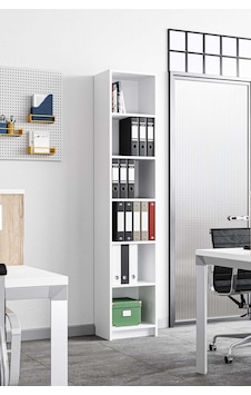 Tera Kitaplık 5 Raflı Dar Çok Amaçlı Ofis Salon Kitap Dosya Rafı Ayaralanabilir Raflı Kitaplık Beyaz Beyaz Tera Kitaplık 5 Raflı Dar Çok Amaçlı Ofis Salon Kitap Dosya Rafı Ayaralanabilir Raflı Kitaplık Beyaz Beyaz