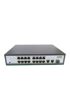 Gabble Gab-p162mgs 10/100m 16 Port Poe Switch + 2x1000m Uplınk + 1xsfp 260w