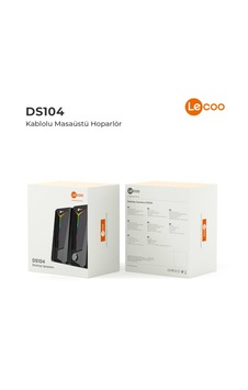 Lecoo Ds104 Rgb Usb Kablolu + 3.5mm 6w Masaüstü Hoparlör Siyah Lecoo Ds104 Rgb Usb Kablolu + 3.5mm 6w Masaüstü Hoparlör Siyah