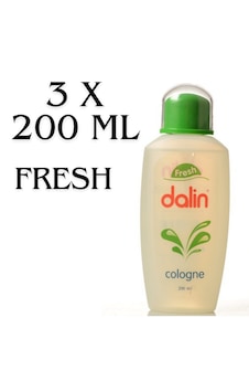 Dalin Fresh Kolonya Yeşil Kapak 3 x 200 ML Dalin Fresh Kolonya Yeşil Kapak 3 x 200 ML