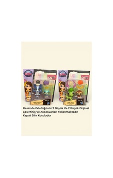 Kertenkele,kirpi Ve Husky,baykuş Lps Miniş Oyuncaklar Aksesuarlı 4 Lü Set