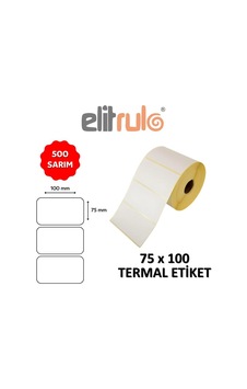 Elitrulo Barkod Etiketi 75x100 Termal - 500 Adet 500 Adet Elitrulo Barkod Etiketi 75x100 Termal - 500 Adet 500 Adet
